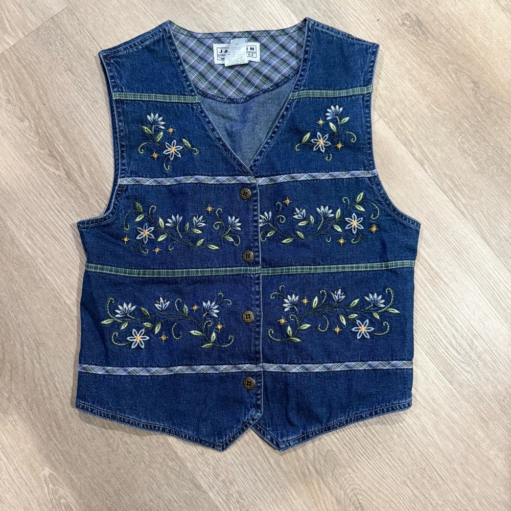 Jantzen Classics Plaid Shirt with Blue and Green